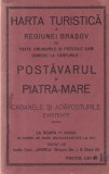 Harta turistica a regiunei Brasov. Cu toate drumurile si potecile cari conduc