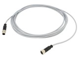 Cablu HARTING 3 pini pentru senzori și automatizări 5m PVC M12 mamă-tată