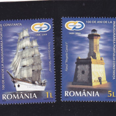 ROMANIA 2009 -PORTUL CONSTANTA 100 ANI DE LA INAUGURARE, MNH - LP 1853.