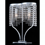 Veioza Diamant Crystal Toils 2 becuri,dulie E14,230V,Diam. 40cm ,H36cm,Nichel