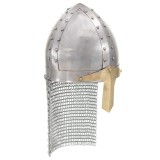 Cumpara ieftin Coif cavaler cruciat antichizat joc de rol argintiu otel