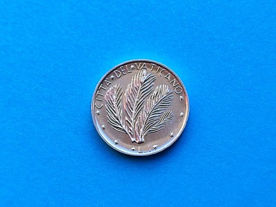 1 Lira 1973 Vatican-AUNC+UNC-RAR foto