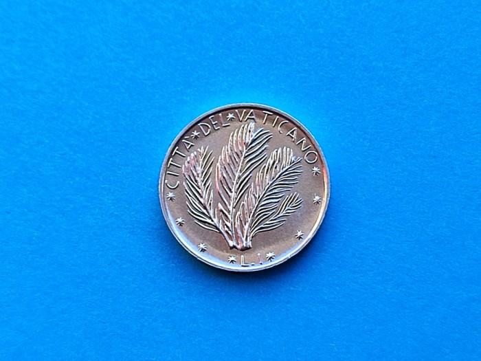 1 Lira 1973 Vatican-AUNC+UNC-RAR