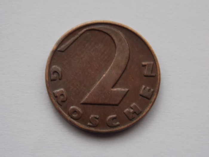 2 GROSCHEN 1936 AUSTRIA-XF
