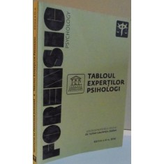 TABLOUL EXPERTILOR PSIHOLOGI , EDITIA A III A , 2016