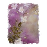 Sticker decorativ Flori, Roz, 70 cm, 11098ST
