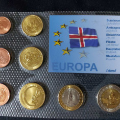 Set Euro - Probe - Islanda 2004 , 8 monede