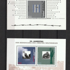 Timbre Germania, 1995 | Sfârşitul războiului mondial - 2 coliţe MNH, impecabile