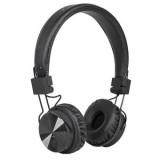Casti Audio Bluetooth Kruger&amp;Matz Wave Negre, Microfon, Radio FM, Slot MicroSD, Autonomie 5h