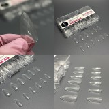 Tipsuri de gel &bdquo;Diamante 3D&rdquo;, migdale, 03, 120 buc, 12 dimensiuni