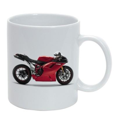 Cana alba personalizata Motocicleta 7, INOVATIX&amp;reg;. 330ml foto