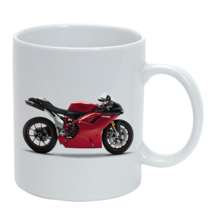 Cana alba personalizata Motocicleta 7, INOVATIX&reg;. 330ml