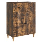 vidaXL Bufet cu sertar Stejar fumuriu 66 x 34,5 x 90 cm Lemn prelucrat 894180