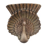 Cumpara ieftin Ghiveci flori ceramica maro Paun 36x12x39 cm
