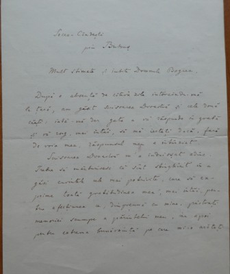 Scrisoare Teodor A. Naum catre Vasile Bogrea, 1922 foto