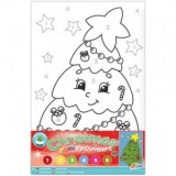 Set pictura pe numere - Bradutul de Craciun