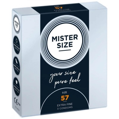 Mister Size - Prezervative Dimensiune Mare 57 mm 3 Bucăți foto