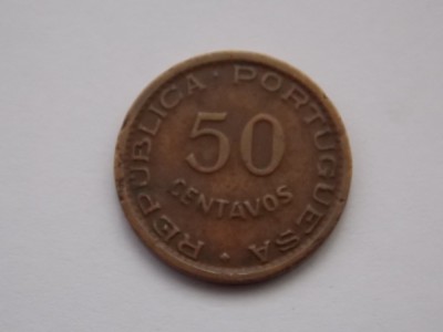 50 CENTAVOS 1955 ANGOLA foto