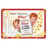 Calendar metalic - Kellogg&#039;s 20x30 cm