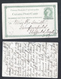 Canada - Postal History Rare Old postcard Postal stationery to England D.936