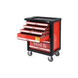 Dulap metalic de scule echipat cu 185 piese Yato YT-55307, Crom Vanadiu, pentru atelier auto, profesional