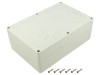 Carcasă Universală Kradex ZP 140x210x75mm, Policarbonat, Protecție IP65, Gri Deschis, Cu Bucșă Alamă și Garnitură