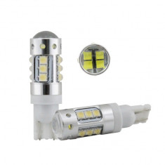 ​Bec pozitie T10 16SMD epistar 2525 80W 12V Lumina : Alba ManiaCars