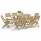 vidaXL Scaune grădină pliante 6 buc 54,5x61,5x86,5cm lemn masiv acacia 3214226