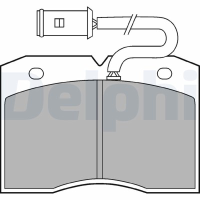 DELPHI LP863 set placute frana,frana disc foto
