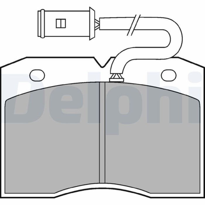 DELPHI LP863 set placute frana,frana disc