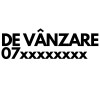 Sticker auto De Vanzare personalizat cu numarul tau de telefon , rezistent la apa si UV