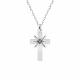 Lea - Colier personalizat cruce din argint 925, Bijubox