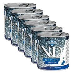 Farmina N&amp;amp;amp;D dog Trout &amp;amp;amp; Salmon can 6 x 285 g foto