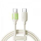 Cablu Date si Incarcare USB-C - USB-C Joyroom S-A53, 60W, 1.2m, Bej