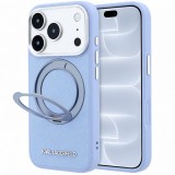 Husa MagSafe pentru Apple iPhone 18 Pro / 17 Pro, Karl Lagerfeld, Ring Stand 360 Saffiano, Bleu