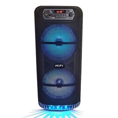 Boxa portabila, 60W PMPO, BT, lumini multicolor foto