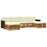vidaXL Seturi de canapele cu pernă 6 pcs Lemn Solid de Acacia 3383673