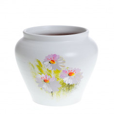 Vaza din ceramica cu flori de camp 14 cm foto