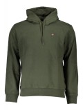 Cumpara ieftin Hanorac barbati, cu mini logo brodat, Regular fit, verde, 2XL