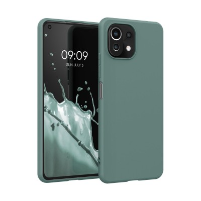 Husa pentru Xiaomi Mi 11 Lite 5G, Silicon, Verde, 54726.171, kwmobile foto