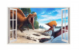 Cumpara ieftin Sticker decorativ cu Dinozauri, 85 cm, 4335ST