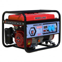 Generator de curent monofazat Media Line MLG 3500 2, 3 kVA, AVR, benzina foto