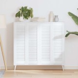 VidaXL Uși de dulap design cu lavră 4 buc Alb 99x29,5 cm