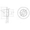 Disc frana RENAULT TWINGO I (C06) (1993 - 2012) KRIEGER 0950004286