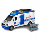 Duba politie cu sunete, lumini, functie usi deschise si targa City Truck 26 cm, Generic