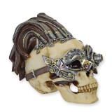 Statueta STEAMPUNK cu craniu si masca venetiana SP-11, Abstract