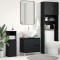 vidaXL Dulap de Baie cu ușă Stejar negru 65 x 33 x 60 cm Lemn compozit 862811