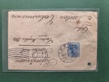 Plic corespondenta anii1900, Isidor Habermann , cu sigiliu , timbru si stampile
