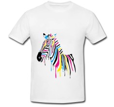 Tricou &amp;quot; Zebra din vopsea &amp;quot; foto