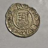 Ungaria 1 denar 1585 KB argint Rudolf ll